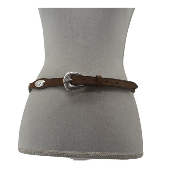 Silver Creek Western Leather Belt Rodeo Cowgirl Size 32 - Picture 13 of 13